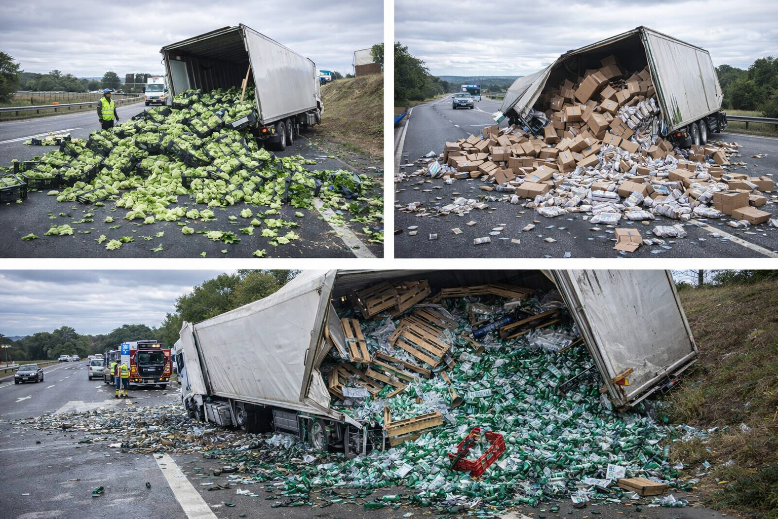 Siniestros con mercancía dañada durante el transporte